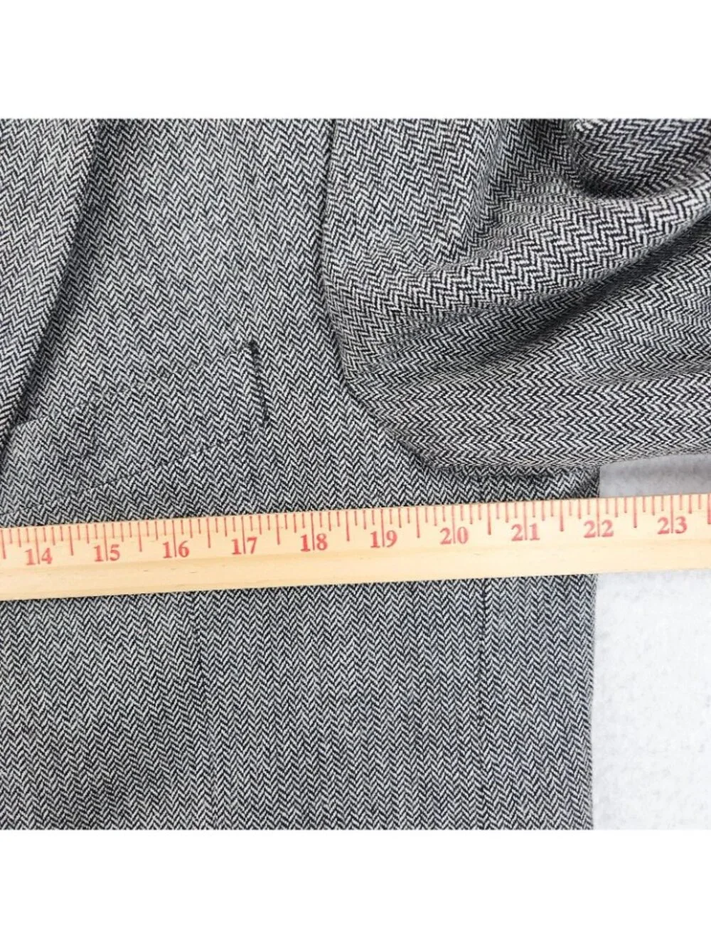 Hiltl Jacket Mens EU 52 US 42 Gray Wool Herringbone Blazer Sport Coat Two Button